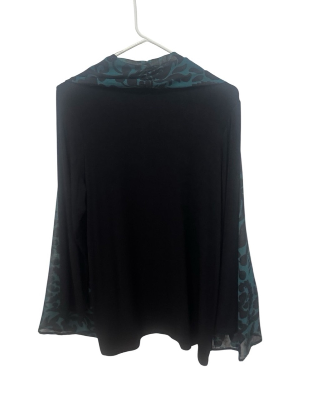 Chico's Open Front Damask Print Cardigan Size 2 or Large - Picture 3 of 5